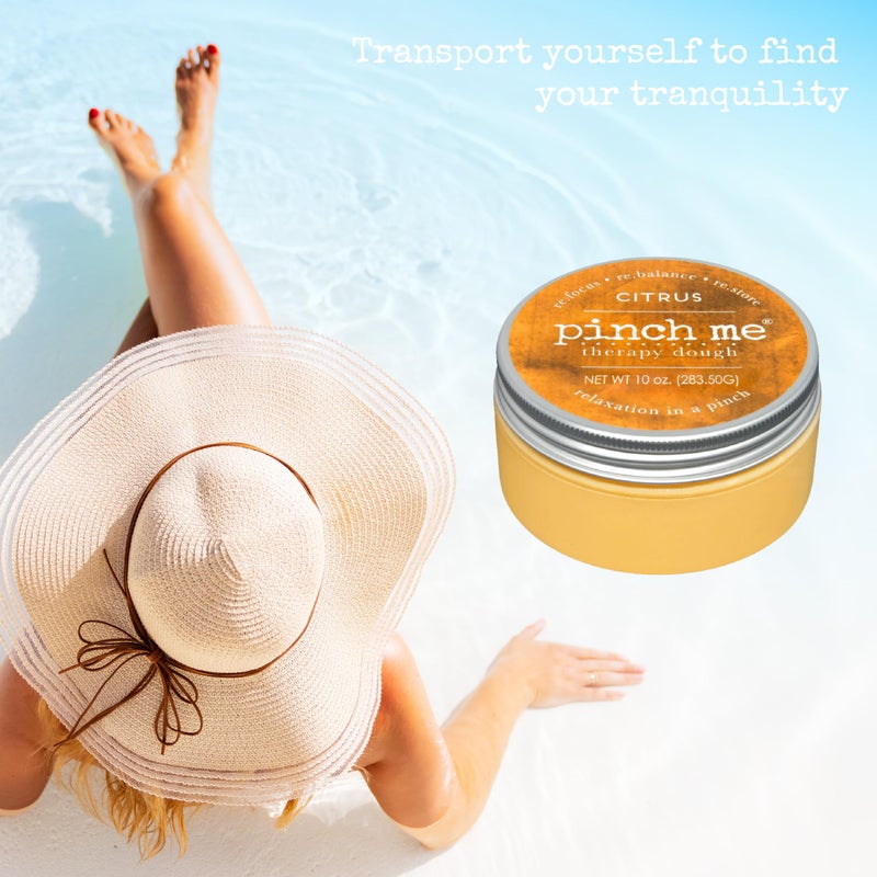 Pinch Me Therapy Dough - Holistic Aromatherapy Stress Relieving Putty - 10 Ounce (Citrus) - Image 2